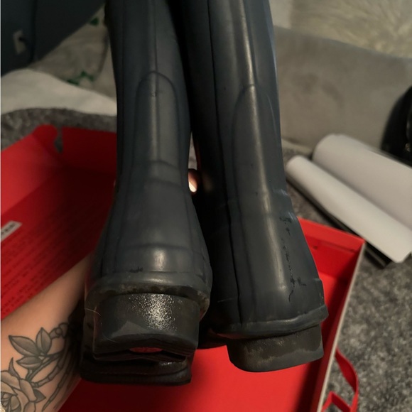 Women’s Original Tall Hunter Boots in Navy - Picture 10 of 12